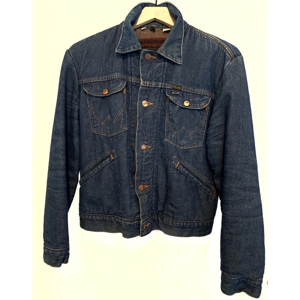 🔥🔥🔥SALE Rare 70s Wrangler Selvedge lined jacket